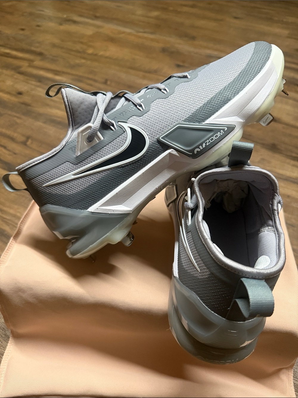 Nike Zoom Force Trout 9 “Elite” Silver/Gray Metal Metal Baseball Cleats